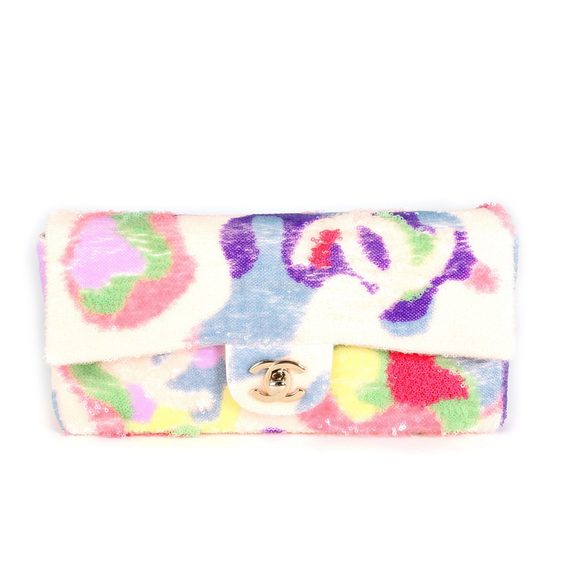 Chanel Multicolor Sequin Camouflage Single Flap Bag - Picture 1 of 8